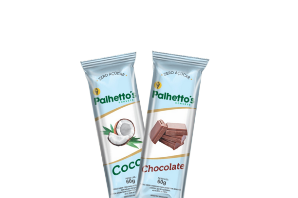 Linha Zero Açúcar de Picolés Palhetto's